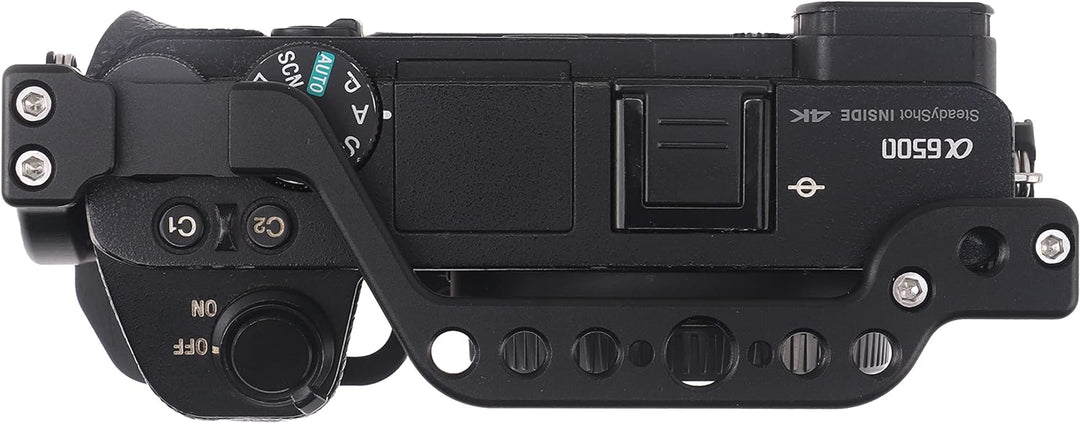 A6000 A6500 Cage, Hersmay Kamerakäfig Aluminium Camera Cage für Sony A6500 A6400 A6300 A6000 A6100