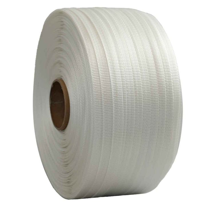 Geflochtenes Polyesterband 13 mm x 1100 m - Qualität PRO TECPLAST FT - PET-Textil Umreifungsband für