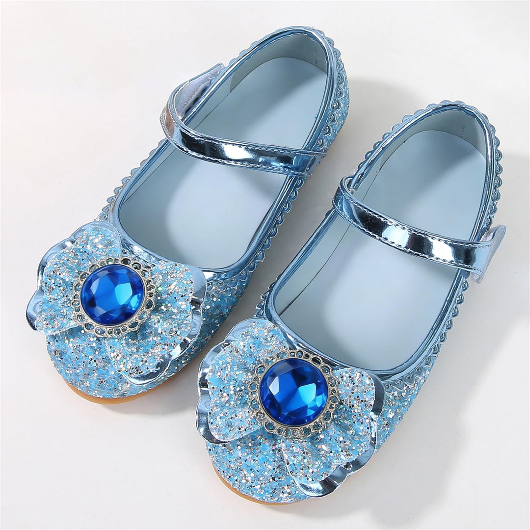 Mädchen Prinzessin Schuhe ELSA Kristall Schuhe Frozenn Eiskönigin Sandalen Partei Glitzer Pumps Fest