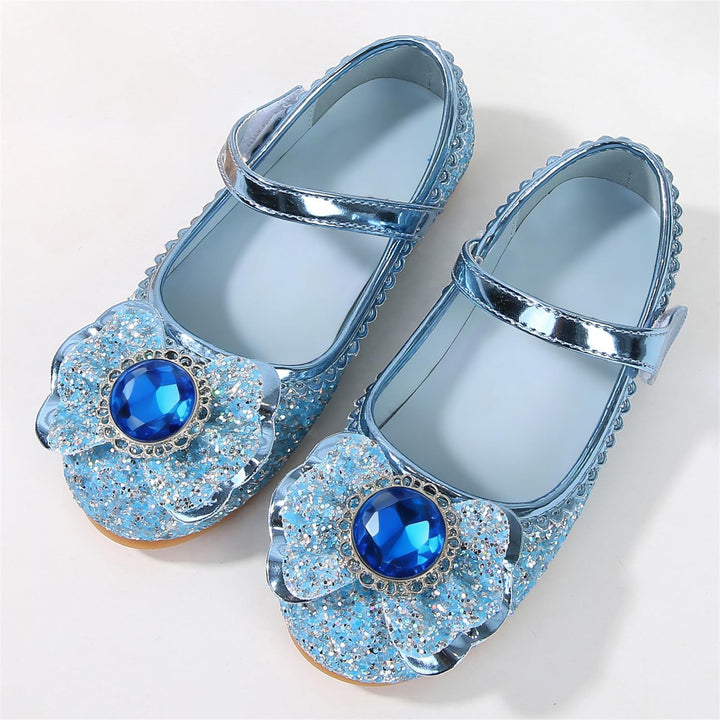 Mädchen Prinzessin Schuhe ELSA Kristall Schuhe Frozenn Eiskönigin Sandalen Partei Glitzer Pumps Fest