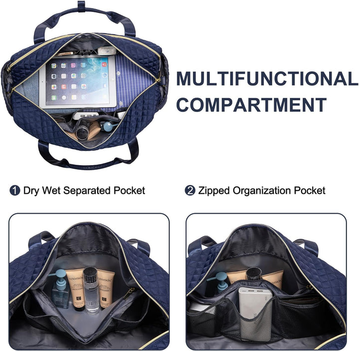 LOVEVOOK Reisetasche Damen Sporttasche Gross mit Laptopfach Weekender Handgepäck Tasche Gym Bag Trav