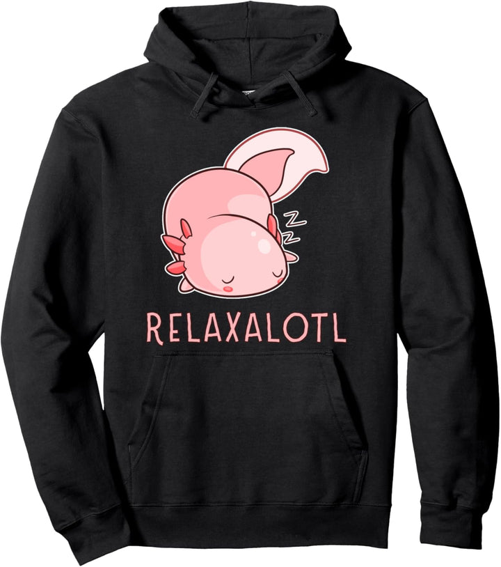 Relaxalotl Axolotl Süsses Baby Tier Exotisches Haustier Pullover Hoodie