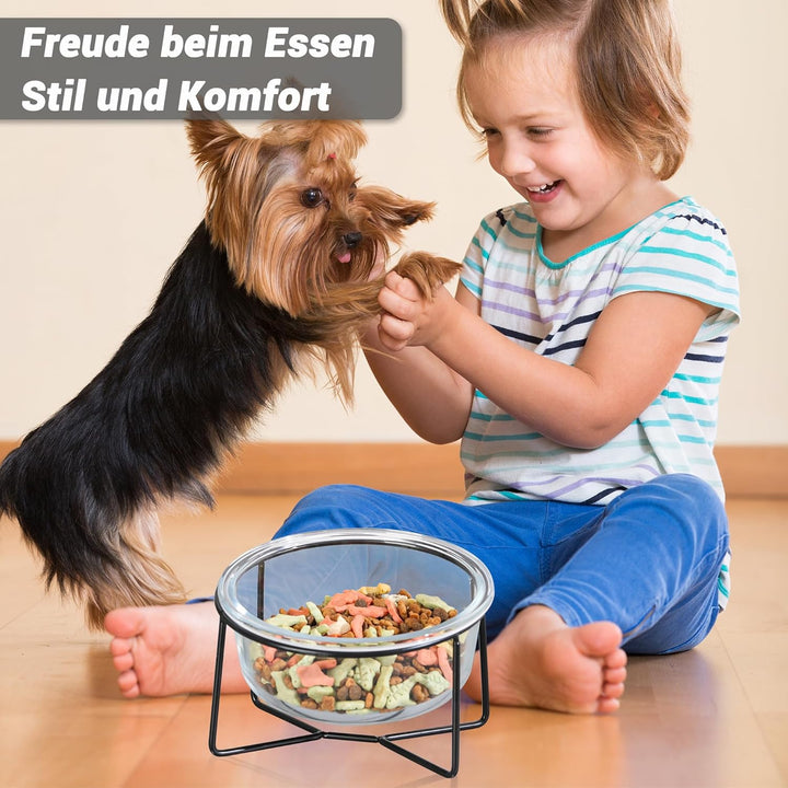 Katzennapf Hundenapf - Futternapf Katze Hund - Katzennapf Erhöht mit Ständer - Fressnapf Wasser Futt
