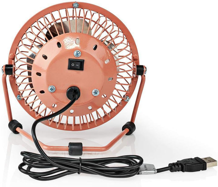 NEDIS Tischventilator | USB Angetrieben | Durchmesser: 100 mm | 3 W | 1 Geschwindigkeit 1.00 m Vinta
