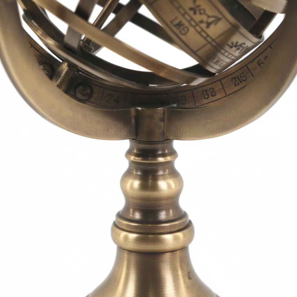 Art Deco Home - Deko-Objekt ARMILLARSPHÄRE, Messing, 21 cm - 79067SG