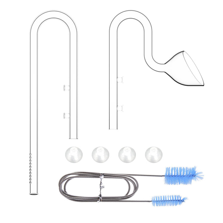 FZONE 13MM Aquarium Glass Lily Pipes Zu- und Ablauf für Aquarien Filter Systems 12/16MM Chläuche (1/