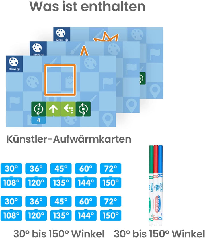 Künstler-Erweiterung Kodierungsset für Programmierbare Roboter für Kinder ab 4 Jahren Codieren von L