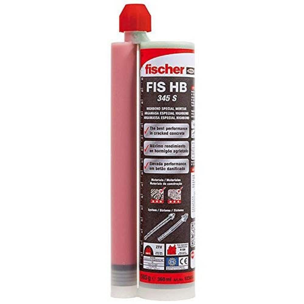 fischer Highbond-Spezialmörtel FIS HB 345 S, wetterfester Injektionsmörtel für Innen- &amp; Aussenbereic