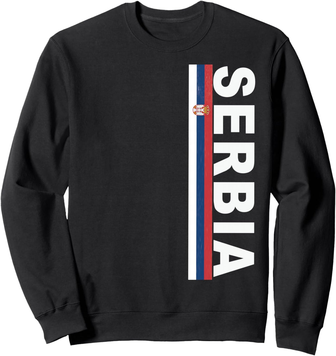 Serbia Coat of Arms and Flag-inspired Image Sweatshirt