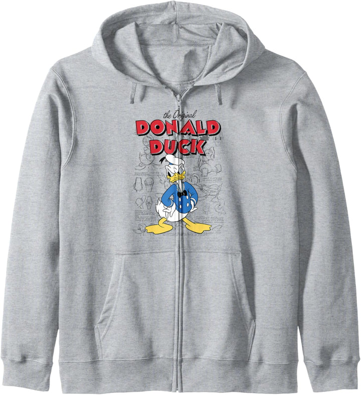 Disney Donald Duck Original Donald How To Draw Background Kapuzenjacke