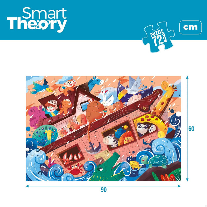 COLORBABY 49736 - Arche Noahs Puzzle 72 Teile/Kinderpuzzle, Lernspielzeug/Puzzles für Jungen und Mäd