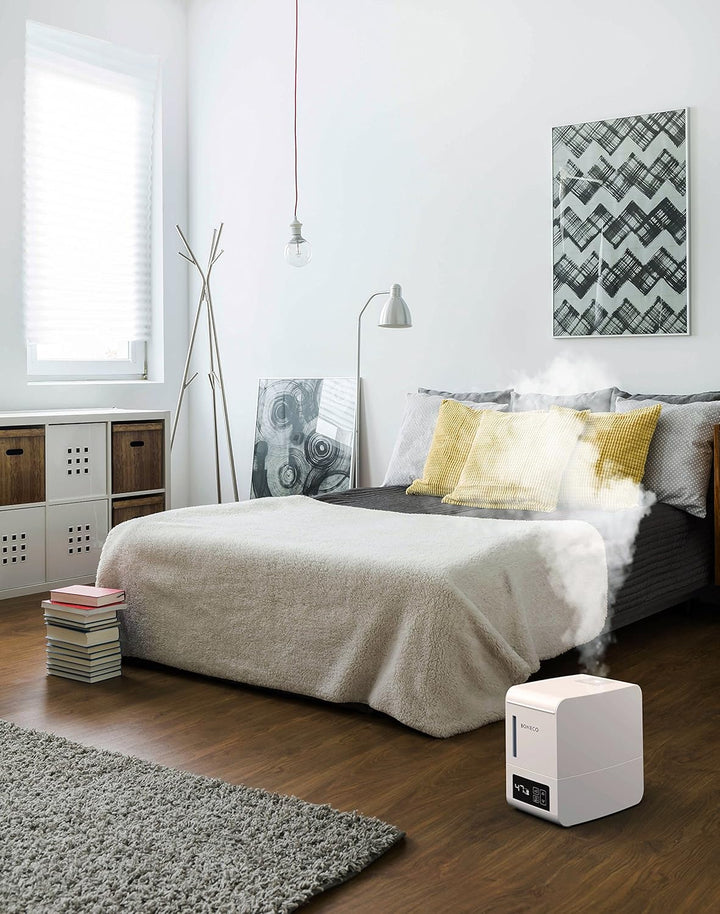 BONECO Verdampfer S250 I Luftbefeuchter I 3L Wassertank I für Räume bis 50 m² I Aroma Funktion I Tou
