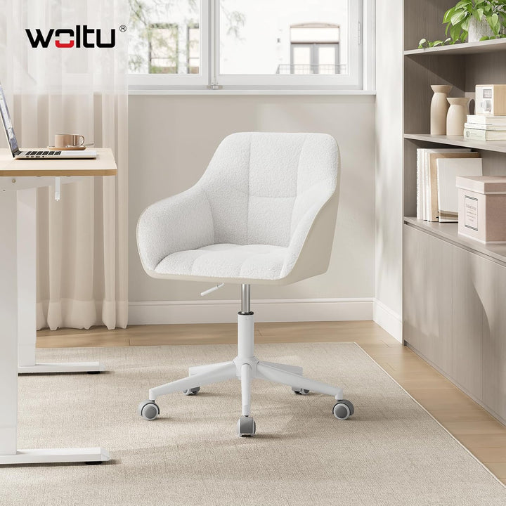 WOLTU Homeoffice Stuhl, Schreibtischstuhl, Drehstuhl, Schminkstuhl, höhenverstellbar, 150 kg belastb