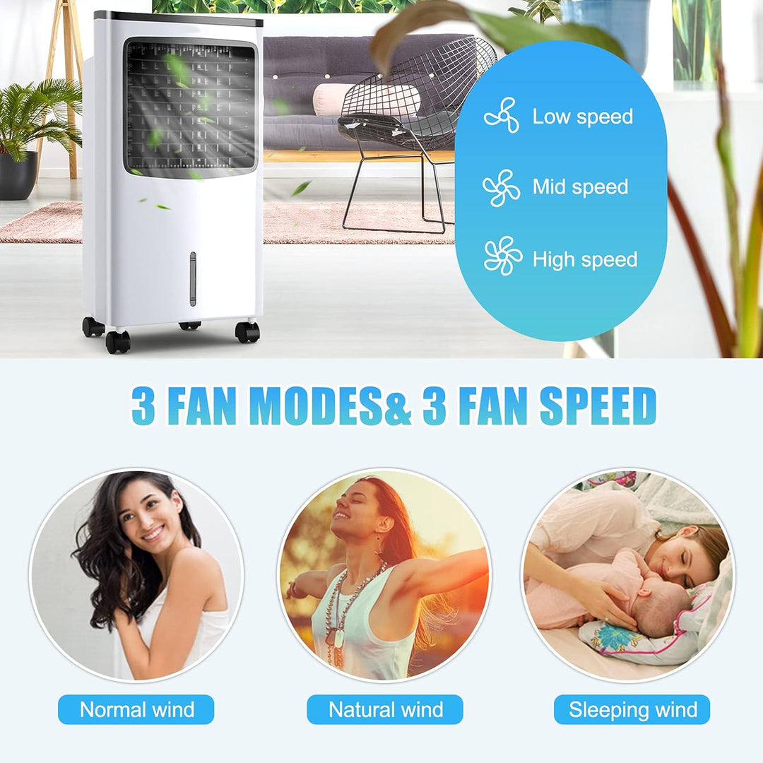 SOARS Klimaanlage mobil ohne Abluftschlauch, 3 in 1 Air Cooler, Ventilator, Luftbefeuchter, Klimager