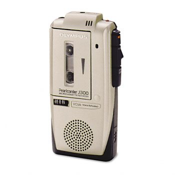 OLYMPUS Pearlcorder J300 Voice-Activated Microcassette Recorder mit Fast Play Mode