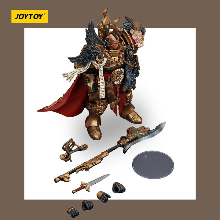 JOYTOY Warhammer 40k Legio Custodes Constantin Valdor, Captain-General of The Legio Custodes 1/18 Ac
