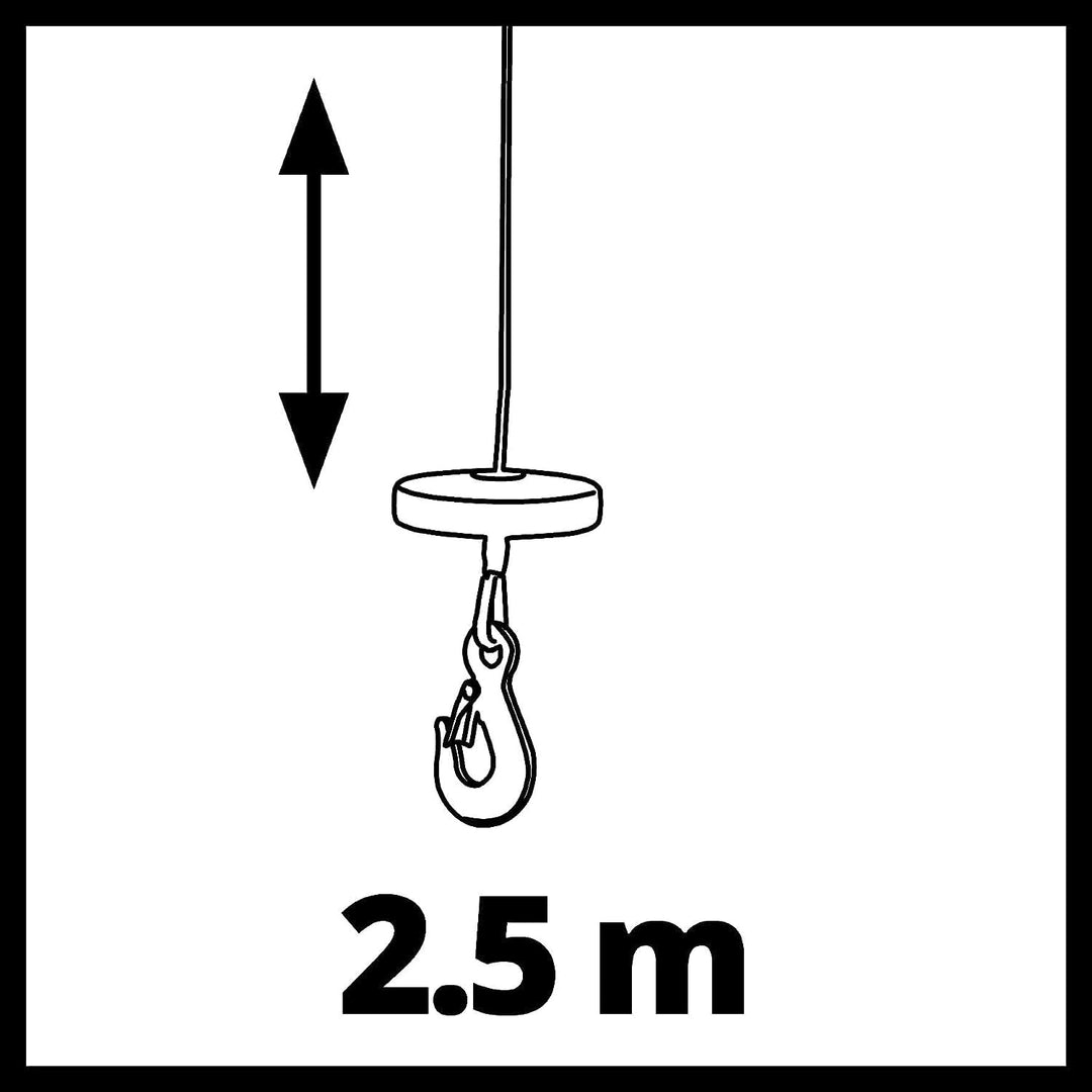 Einhell Kettenflaschenzug TC-CH 1000 (max. 1.000 Kilo auf max. 2,5 m Hubhöhe, robustes, geschlossene