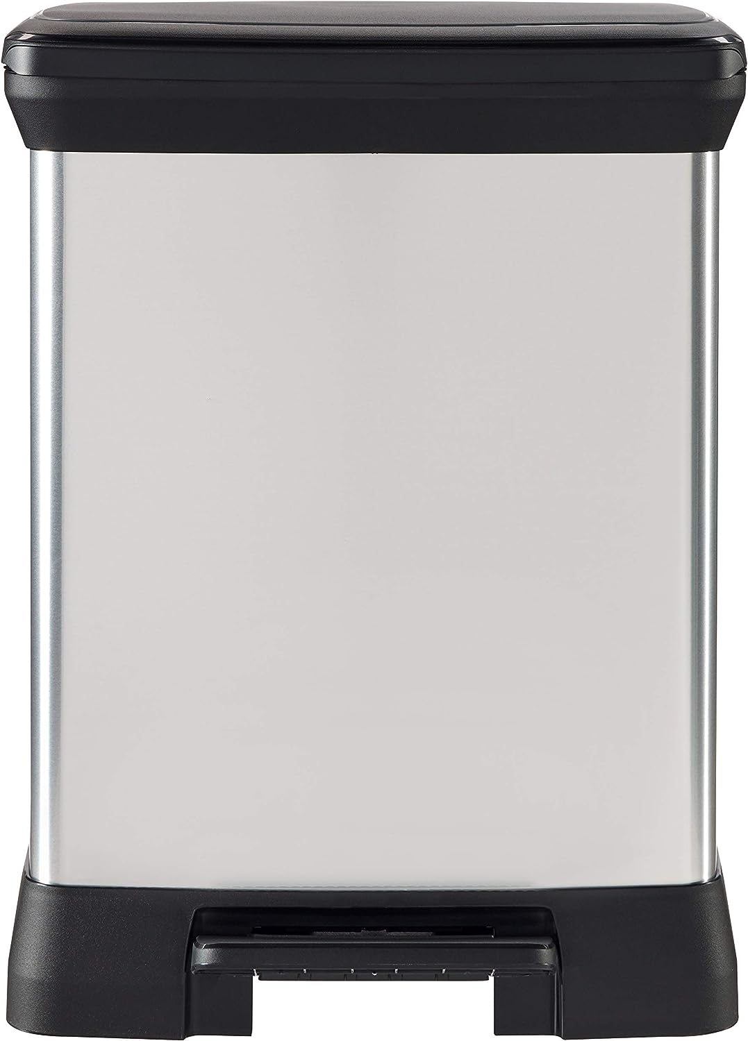 CURVER 203279 Treteimer, rechteckig, Polypropylen/Metall, 39 x 29 x 51 cm