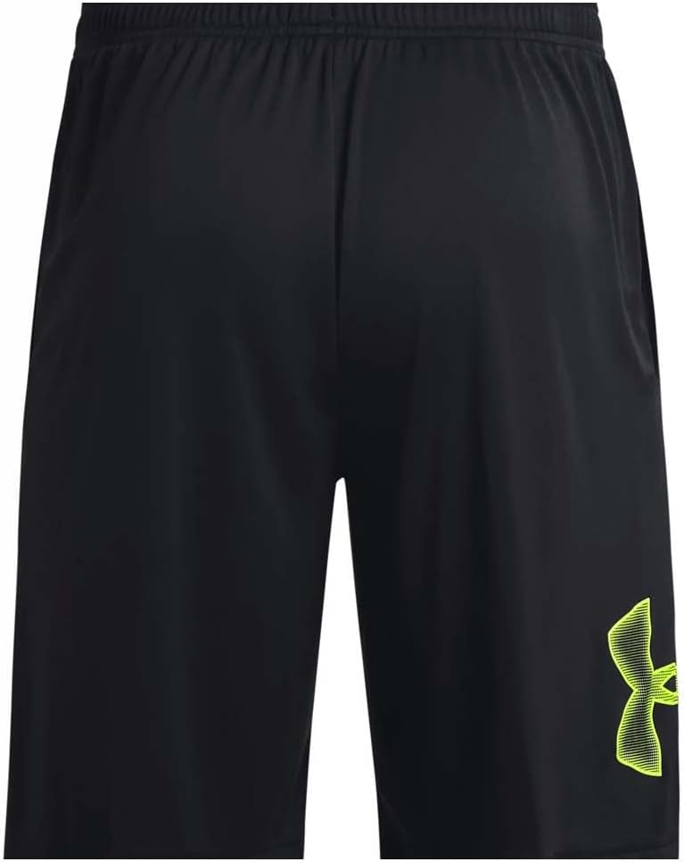 Under Armour Herren Kurz Tech Graphic Shorts S Schwarz (008)/High-vis-gelb, S Schwarz (008)/High-vis
