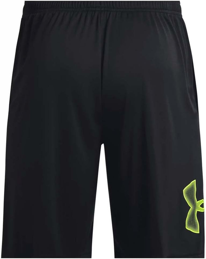 Under Armour Herren Kurz Tech Graphic Shorts S Schwarz (008)/High-vis-gelb, S Schwarz (008)/High-vis