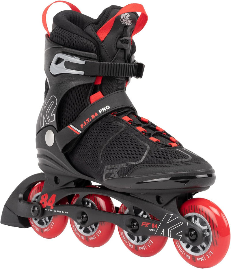 K2 Skates Herren Inline Skates F.I.T. 84 PRO, black - red, 30G0515 EU: 40 (UK: 6.5 / US: 7.5) black