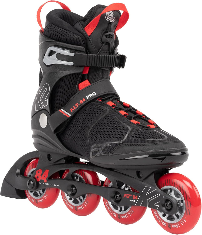 K2 Skates Herren Inline Skates F.I.T. 84 PRO, black - red, 30G0515 EU: 47 (UK: 11.5 / US: 12.5) blac