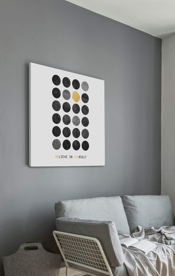 PICANOVA – Be You 80x80cm – Premium Leinwanddruck – Kunstdruck Auf 2cm Holz-Keilrahmen Für Schlaf- U