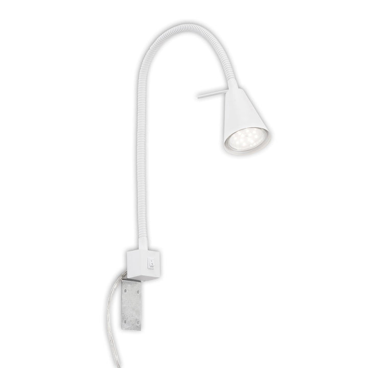 Briloner Leuchten LED Bettleuchte, Bettlampe Flexarm, inkl. An-/Ausschalter, 4 Watt. 400 Lumen, 3.00