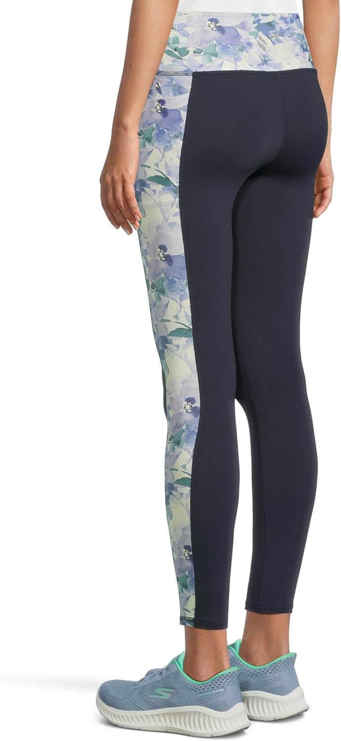 Skechers Damen Go Walk Floral FL Hw Leggings S Violett, S Violett