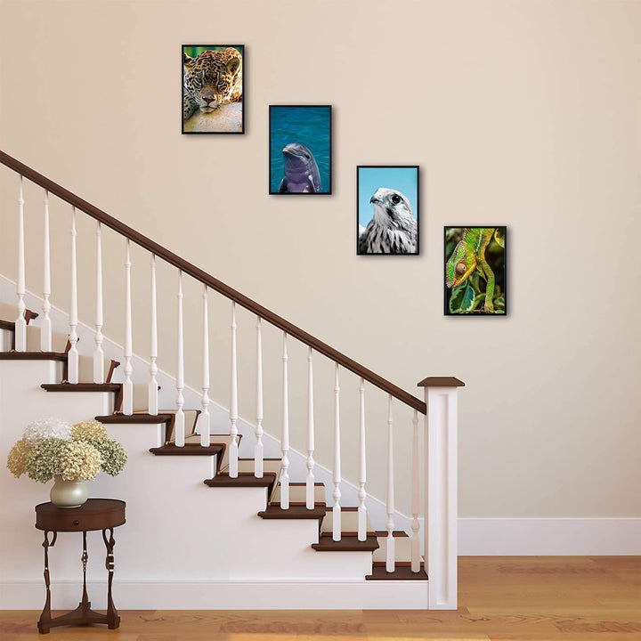 ATOBART A4-Fotorahmen, 3er-Pack-21x30cm schwarzer Bilderrahmen, Zertifikatsrahmen für Wandmontage od
