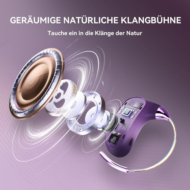 Open Ear Kopfhörer Kabellos Bluetooth Wireless Air Conduction Earbuds Headphones Sportkopfhörer mit