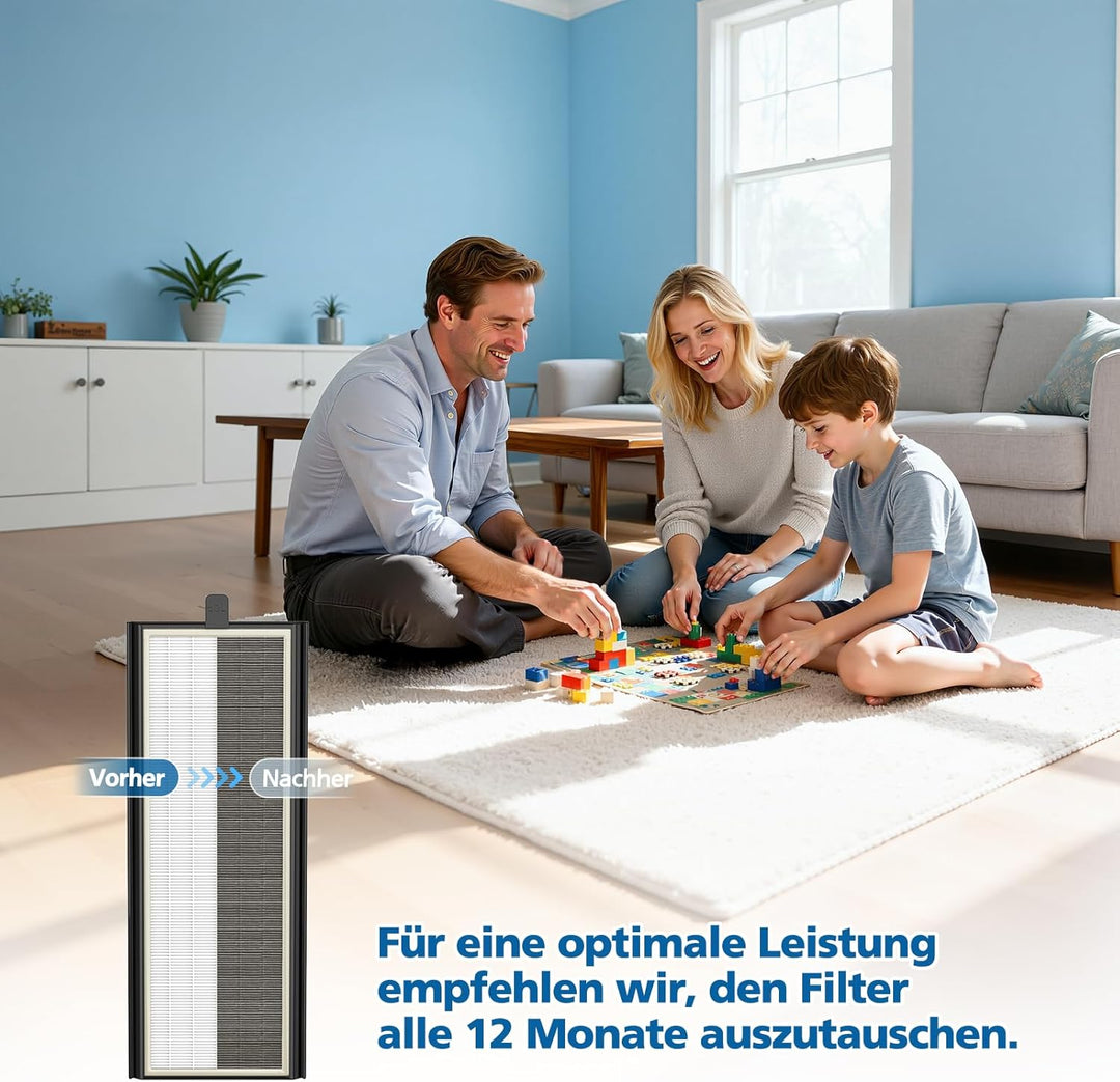 2 Stück Lüftungsanlage Filter für Zehnder ComfoAir 350/550 Lüftungsgerät, Ersatzluftfilter G4/F7, Er