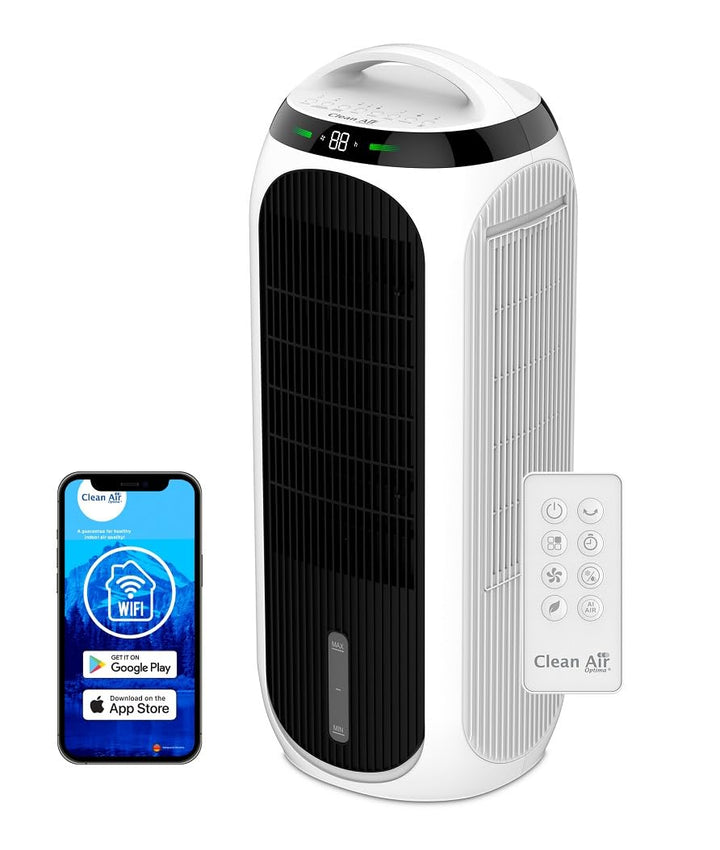 Clean Air Optima CA-106 Smart - 4in1: Luftkühler, Luftreiniger, Luftbefeuchter und Ventilator - Geei