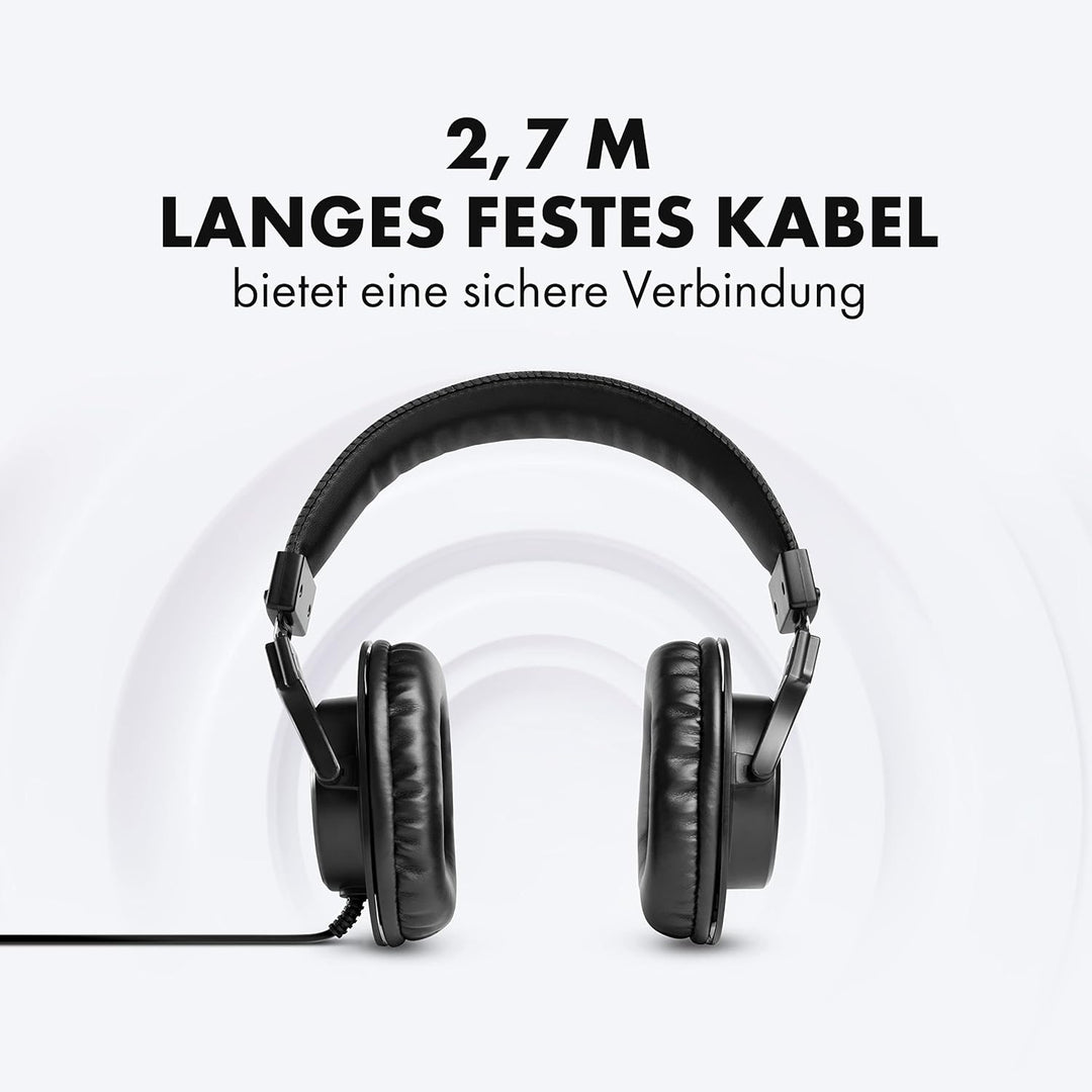 M-Audio HDH40 – Over-Ear Studiokopfhörer mit geschlossenem Design, flexiblem Bügel und 2.7m Kabel fü