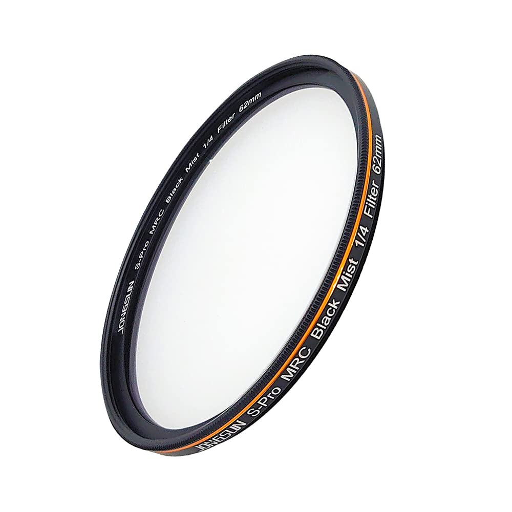 JONGSUN S-Pro MRC Black Mist 1/4 Filter 62mm, Schwarzer Soft Pastell Traum Film Spezialeffekte Filte