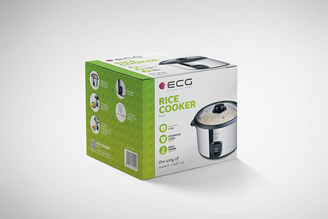 ECG RZ 19 Reiskocher, Steel, 1.8 liters