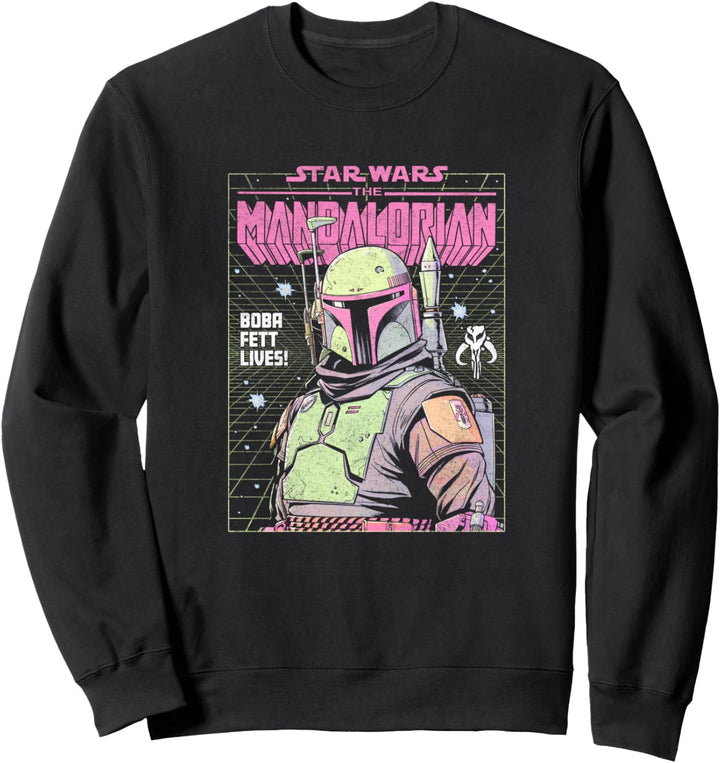 Star Wars: The Mandalorian Boba Fett Neon Grid Logo Sweatshirt