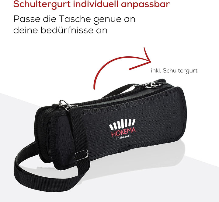 HOKEMA Original Kalimba Tasche - Passend für Kalimba Twin - Extrem strapazierfähig - Kalimba-Zubehör