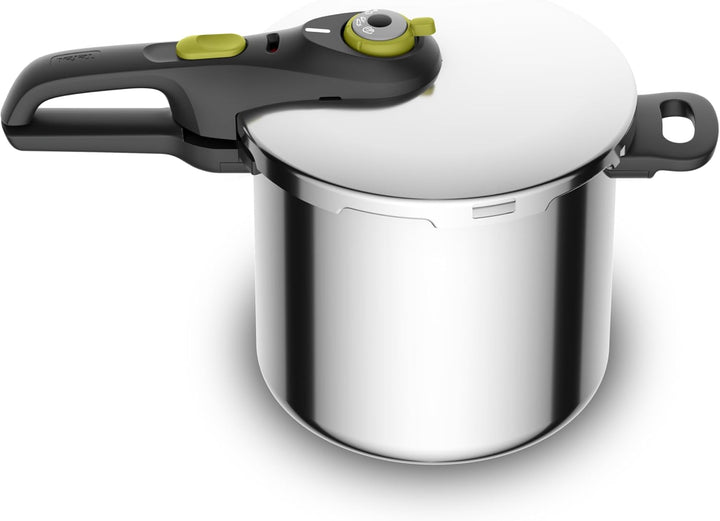 Tefal Secure Neo 8L, Schnellkochtopf aus Edelstahl, für 5-8 Personen, schnelle Ergebnisse, Qualität