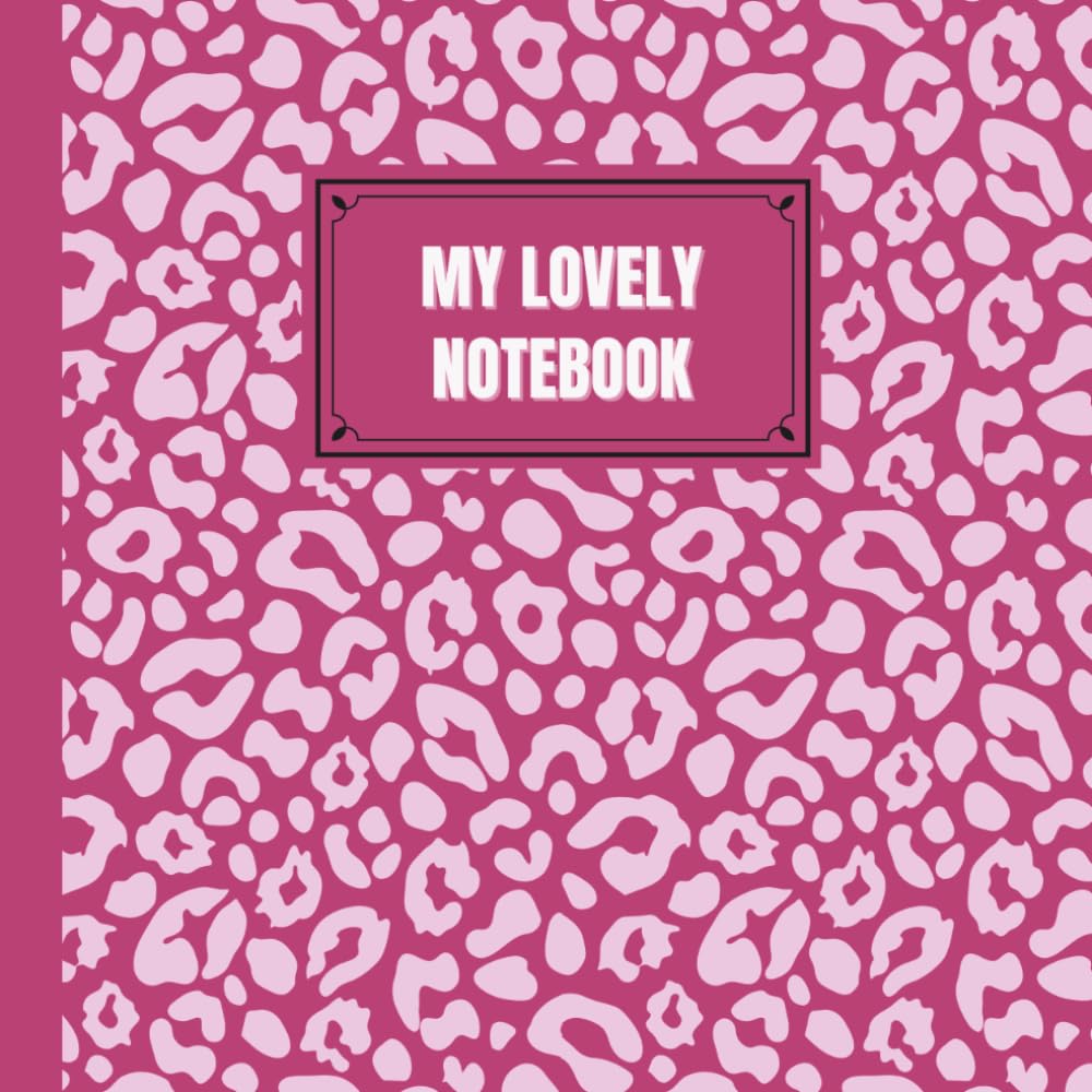 My Lovely Notebook, Pink Panther, Double-sided lined, 366 pages for the whole year, for notes, journ