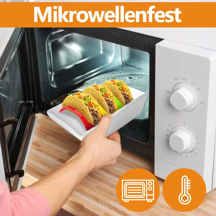 Taco Halter Ständer, 12 Stück Taco Halter, Taco Schalen, Hartplastik Taco Shell Halter Rack, Taco St