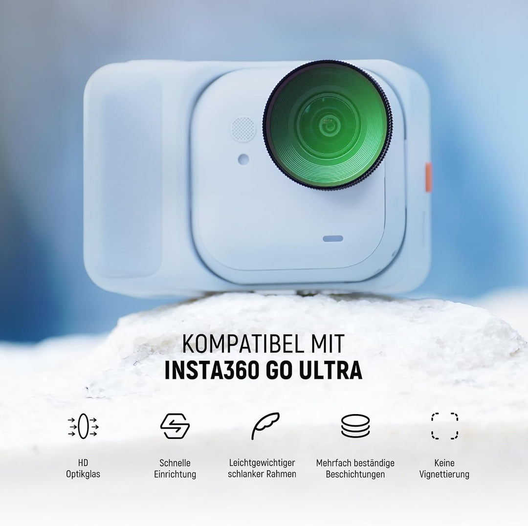 NEEWER 1/4 Black Diffusion Filter für einen filmischen Nebeleffekt, kompatibel mit der Insta360 GO U