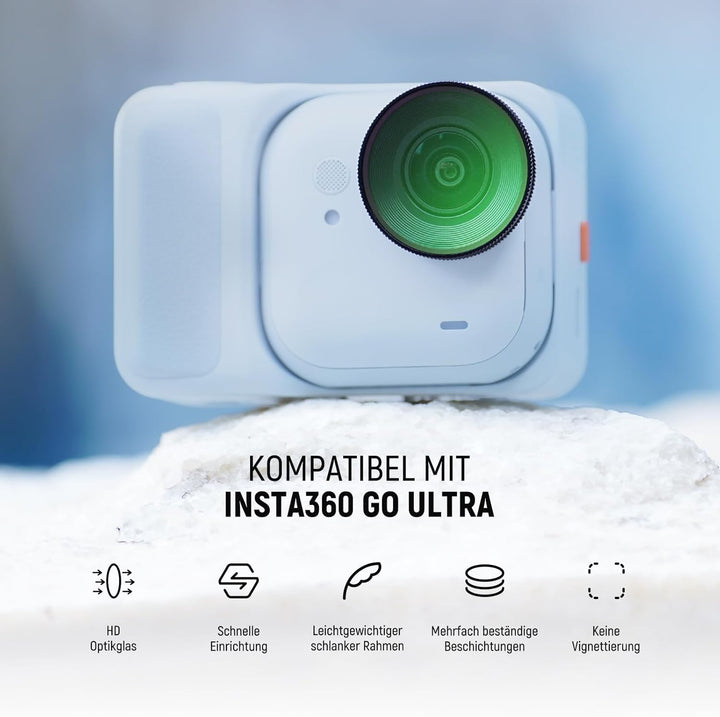NEEWER 1/4 Black Diffusion Filter für einen filmischen Nebeleffekt, kompatibel mit der Insta360 GO U