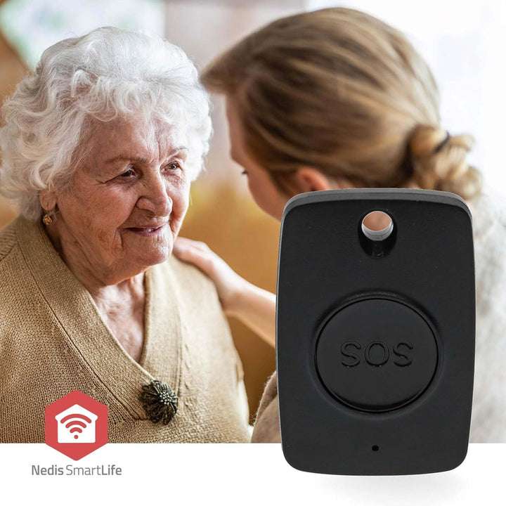 Nedis Smart-Panik-Knopf - Zigbee 3.0 - Batterietyp – Energie: CR2450 - Schwarz