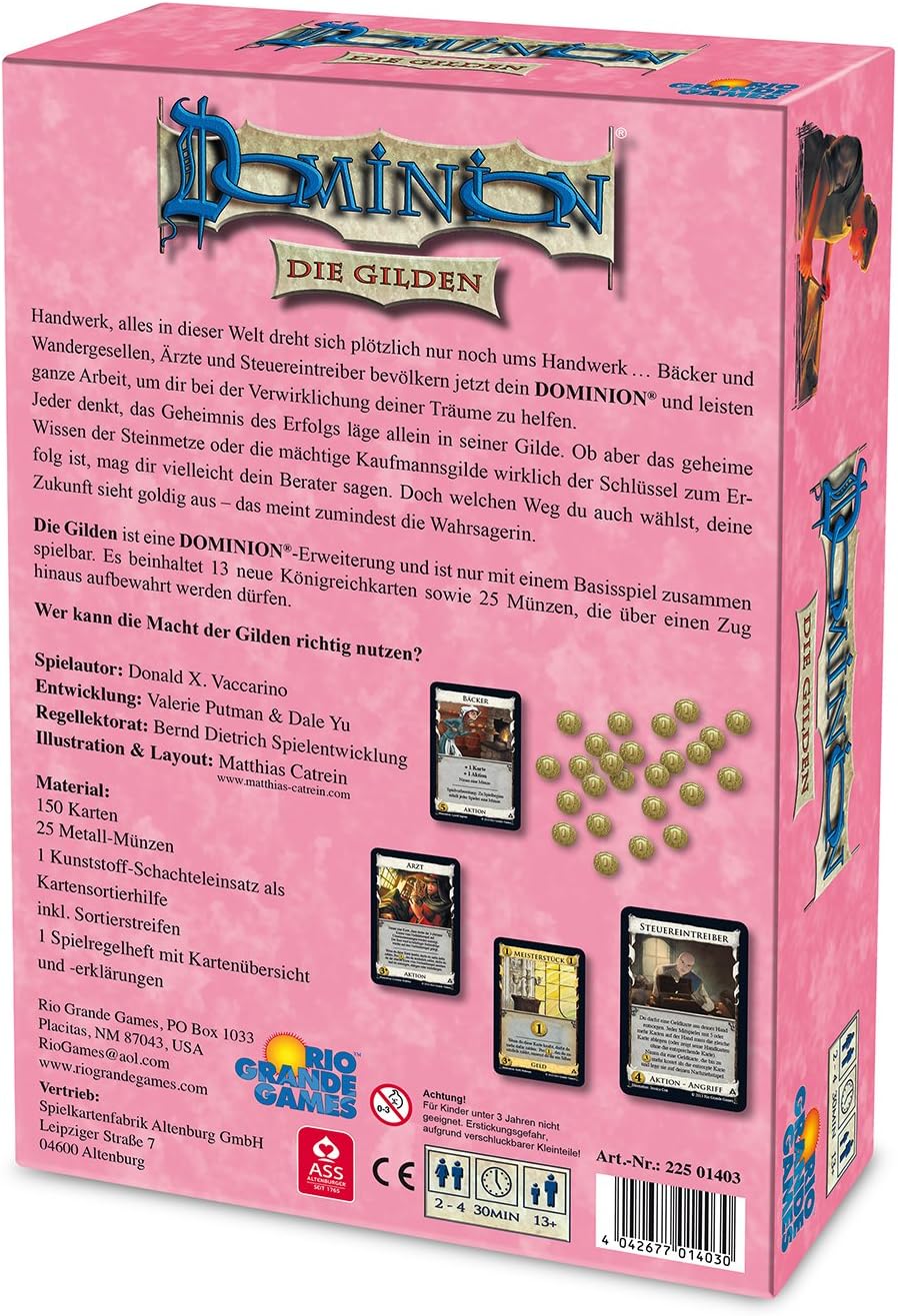 Rio Grande Games 22501403 - Dominion Erweiterung - Die Gilden, Die Gilden