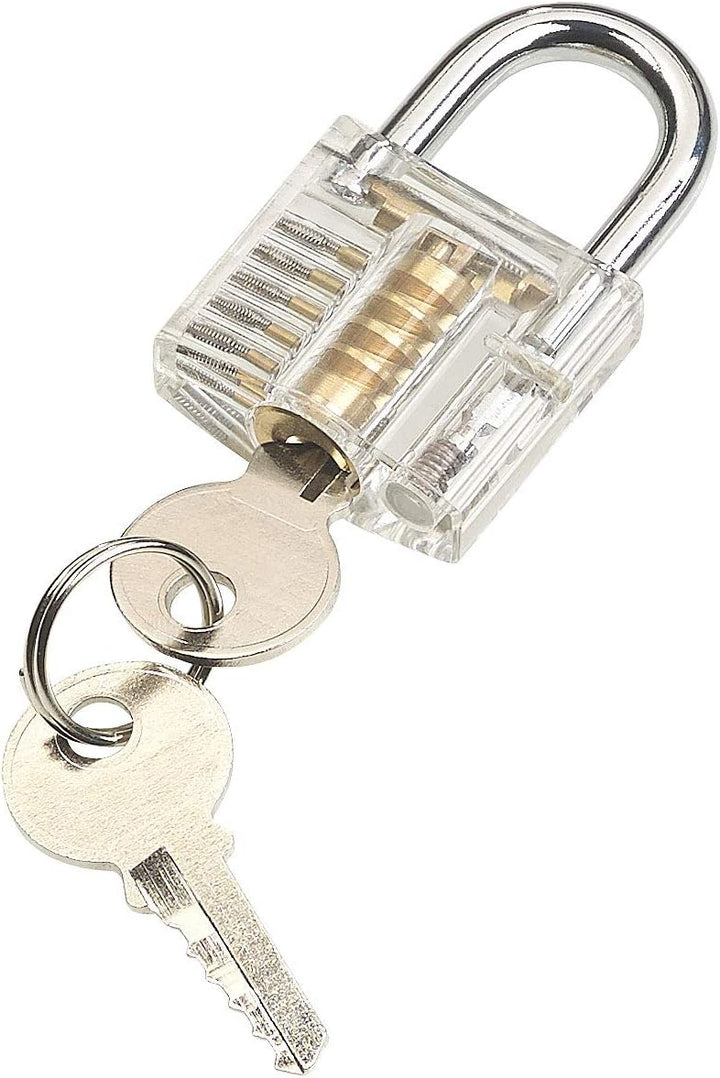 AGT Dietrich Set: Set aus Lockpicking-Tool mit Übungsschloss (Dietrich mit Übungsschloss, Schloss, V