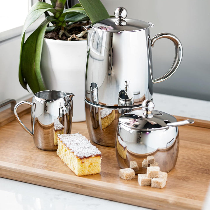 Café Stål BEC-06M Bellux Espresso Kaffeekocher aus 18/10 Edelstahl – 6 Mokkatassen, 280 ML 280ML, 28