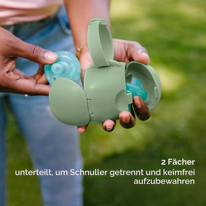 Ubbi On-the-Go Dual Pacifier Holder, Keep&