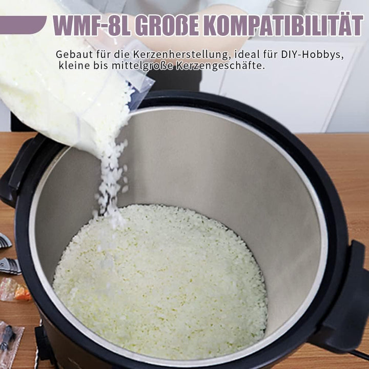 TOAUTO WMF-8L Kerzenherstellung Kit Kommerzieller Elektrischer Wachsschmelzer für Wachs mit Heizkern