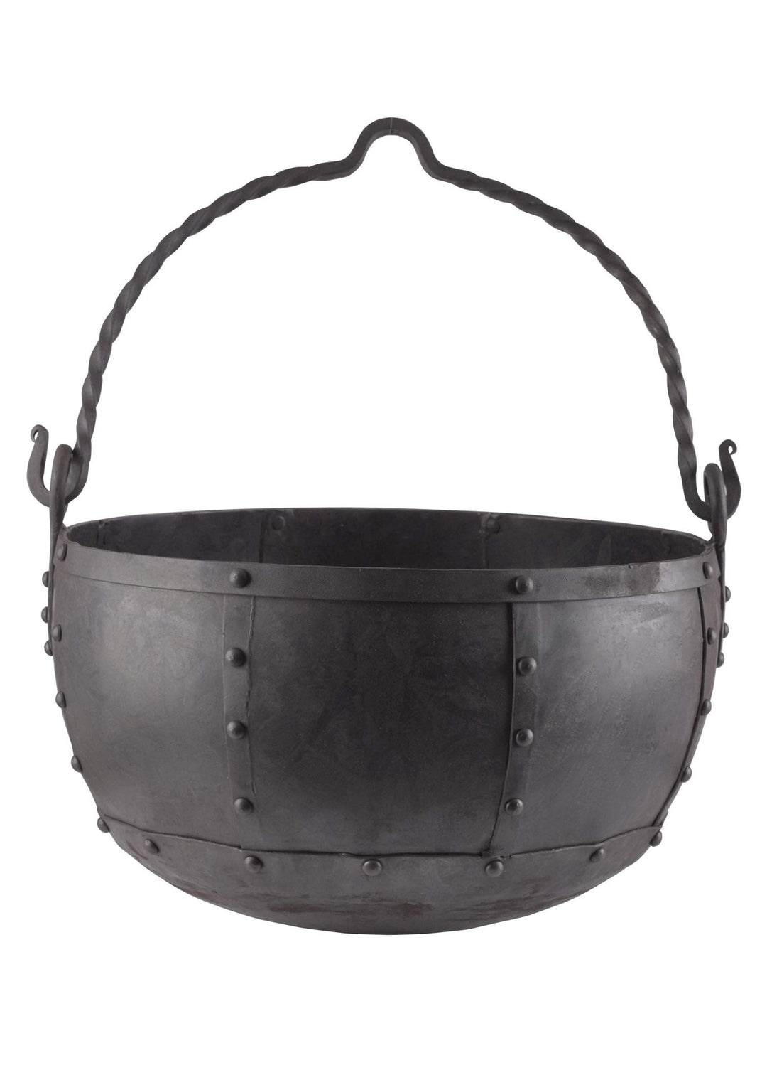Battle Merchant Vernieteter Lagertopf Klein, Mittel oder Gross Mittelalter Kochstelle LARP Hängegril